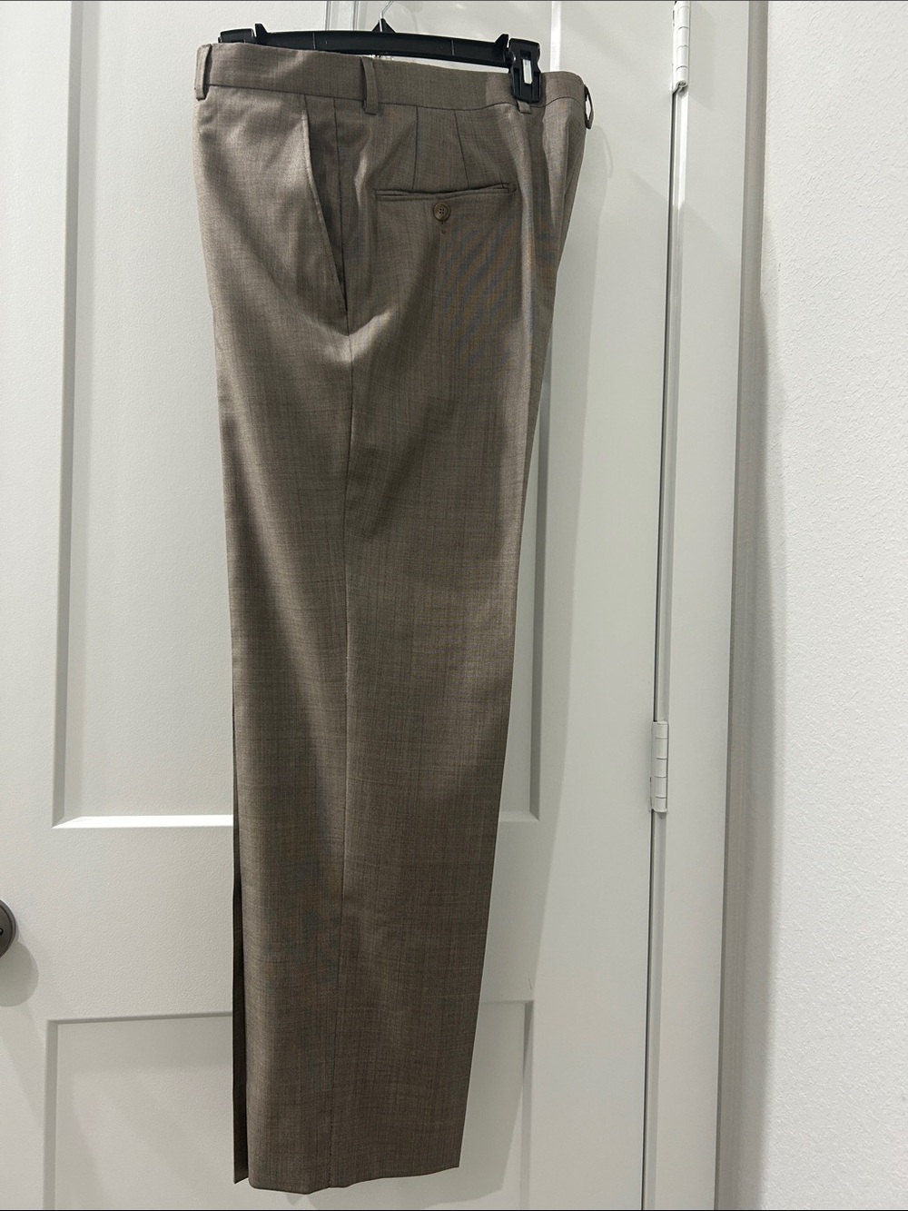 Hickey Freeman Men's Dress Pants in Taupe Brown